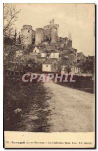 Postcard Old Bonaguil Lot et Garonne Le Chateau