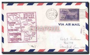 Letter US 1st flight Houston Buenos Aires May 29, 1950