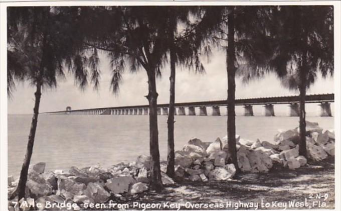 Florida Keys 7 Mile Bridge Seen From Pigeon Key Overseas Highway To Key West ...