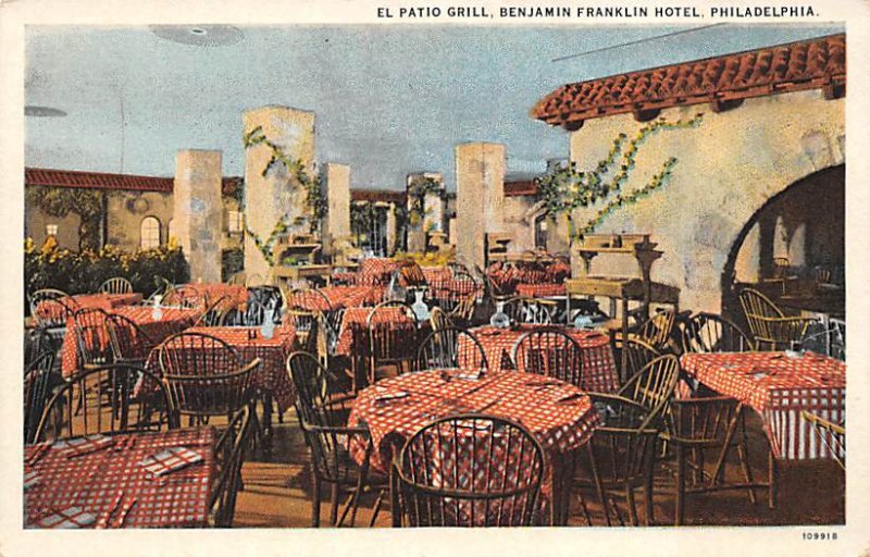 El Patio Grill, Benjamin Franklin Hotel Philadelphia, Pennsylvania PA  