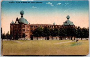 Lisboa Praca de Tornos do Campo Pequeno Portugal Grounds & Building Postcard