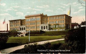 Providence Rhode Island Normal School Undivided Back Postcard Unposted Vintage 