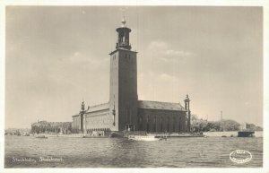 Sweden Stockholm Stadshuset Vintage RPPC 07.42