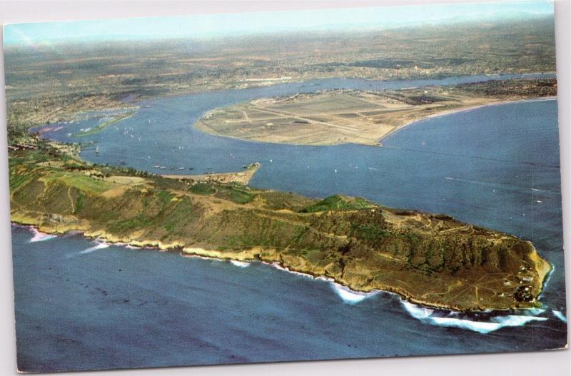 San Diego Point Loma peninsula looking north through silvergate