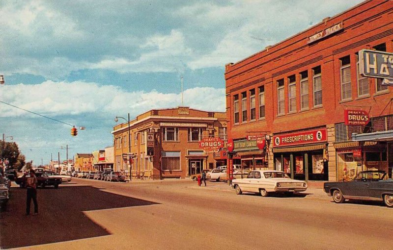 Conrad Montana Street Scene Business Distrcit Drug Store Postcard AA54138 