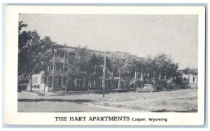 c1910's The Hart Apartments Cars Casper Wyoming WY Unposted Antique Postcard