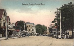 Onset Cape Cod MA Businss Center c1910 Postcard