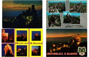 SAN MARINO ITALY 95 MODERN / VINTAGE POSTCARDS ALL POSTALLY USED 1950-1990