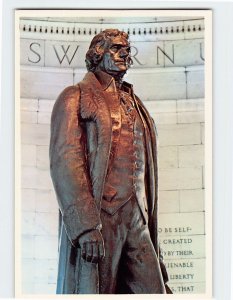 Postcard Statue of Thomas Jefferson, USA