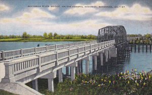 Georgia Savannah River Bridge On Coastal Highway