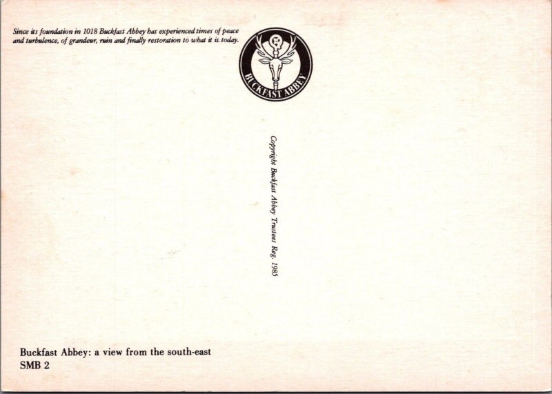 Devon Postcard - Buckfast Abbey, Buckfastleigh, Unused  RR22308