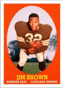 2007 Topps Football Card Jim Brown Cleveland Browns sk20757