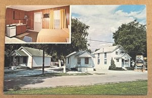 UNUSED POSTCARD - MEADOW LANE RESORT MOTEL, 402 ST. LIMAS, BRANSON, MISSOURI