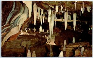 Postcard - Helactite Formations - Ohio Caverns, Ohio