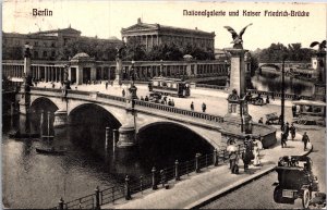 Germany Berlin Nationalgalerie und Kaiser Friedrich Brücke Postcard 09.62