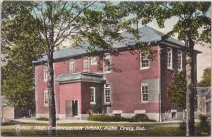 Public & Continuation School Ailsa Craig Ontario ON North Middlesex Postcard E15