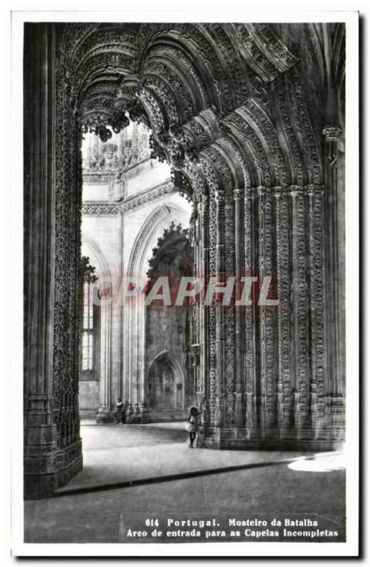 CPA Portugal Mosteiro da Batalha Arco de Entrada Para ace Ca