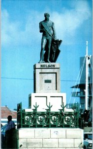 Nelson Statue in Trafalgar Square Bridgetown Barbados Postcard