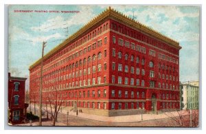 Government Printing Office Building Washington DC 1909 DB Postcard Q22