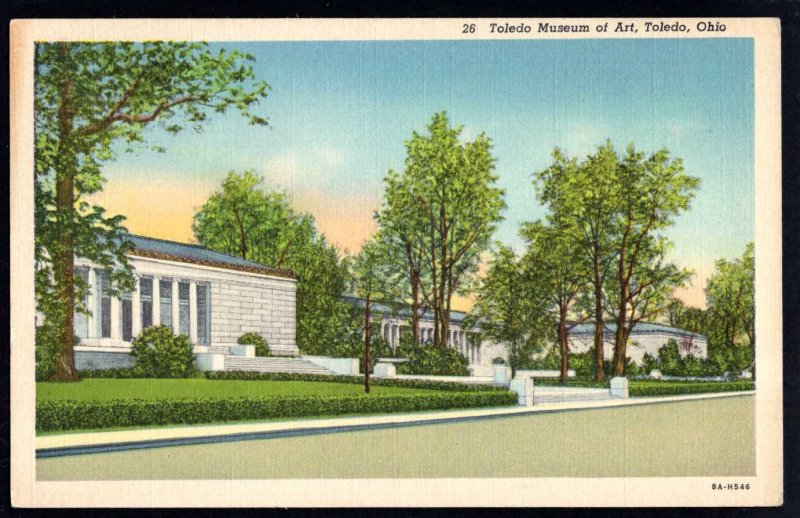 Ohio TOLEDO Museum of Art Pub Toledo Post Card Co. - Linen