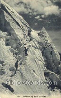 Traverslerung einer Eiswand Mountin, Rock Climbing, Explorer, Unused light we...
