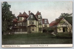 Hinsdale New Hampshire~Mountainside Mansion~Barn Garage~c1910 Mark Mann Pub PC