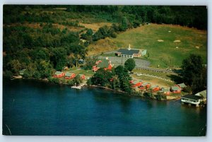 1961 Laconia New Hampshire Vintage Postcard Swedish Village Lake Winnipesaukee