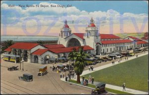 NEW SANTA FE DEPOT 1918 SAN DIEGO CALIFORNIA