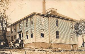 Wiscasset ME High School Real Photo Postcard