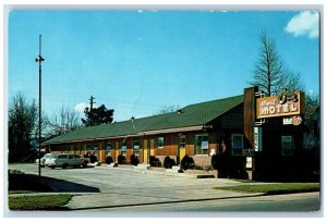 Eugene Oregon OR Postcard West 6th Motel Roadside Cars Scene c1950's Vintage