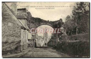 Old Postcard Montfort L Amaury door Bardoue old entrance to the city