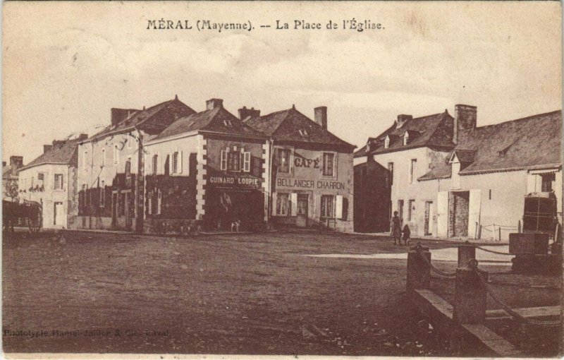 CPA MERAL - La Place d'Eglise (123272)