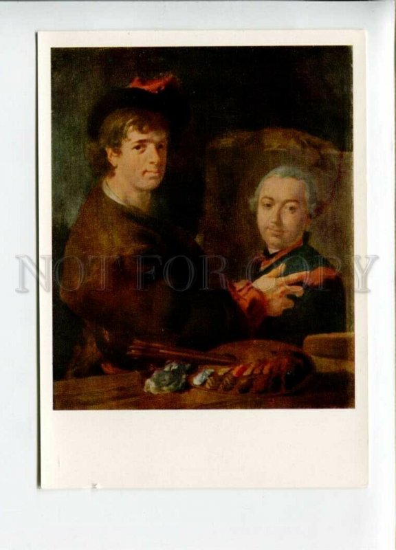 3118428 Self-Portrait De VEILLY Painter Artist Old color PC