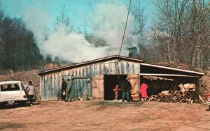 Vintage Postcard Maple Fair Held Last Weekend Of February Parke County Indiana