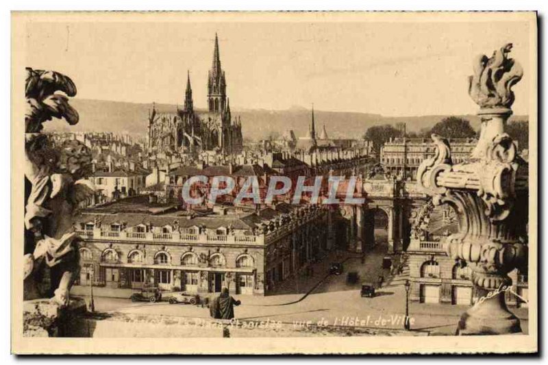 Old Postcard Nancy La Coquette La Place Stanislas From I & # 39Hotel View Of ...