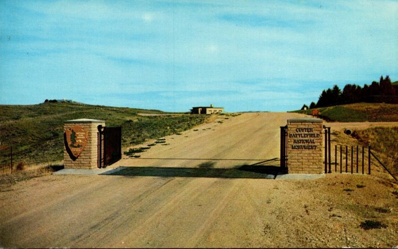 Montana Entrance To Custer Battlefield National Monument