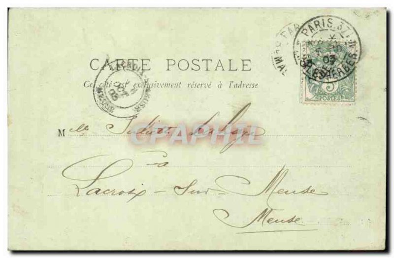 Paris Trocadero Old Postcard