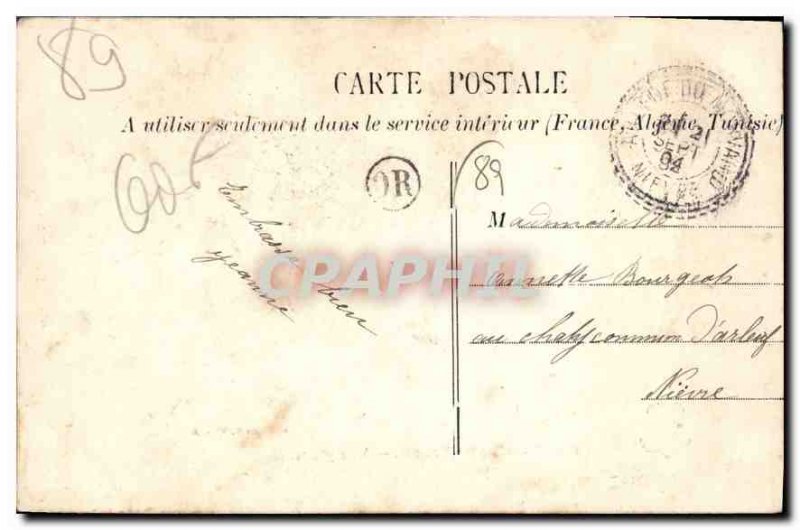 Postcard Old Saint Agnan Yonne General view