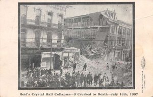 London Ontario Canada Reid's Crystal Hall Collapse Disaster Postcard AA75336