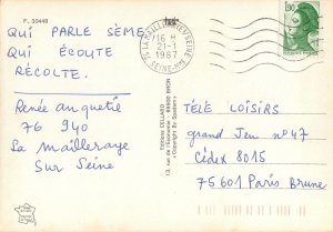 France cow red head Postcard