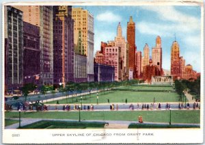 M-49435 Upper Skyline of Chicago front Grant Park Illinois