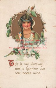Birthday, B P.C. No 204, Native American Indian Woman