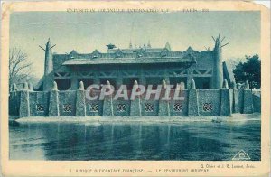 Old Postcard French West Africa the native restaurant