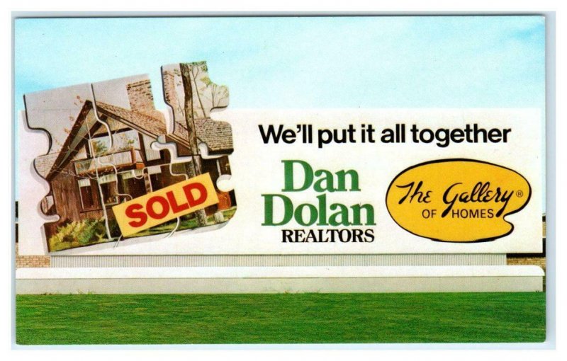 DAN DOLAN REALTORS Advertising ST. PAUL, Minnesota MN ~ Skyway Building Postcard