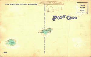 Comic Risqué Play Post Office If You Get the Right MALE Linen Postcard E8
