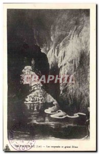 Padirac - Lake suspended and great Dome - Old Postcard