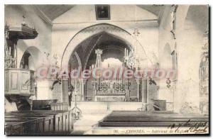 Postcard From Old Crosnes Interior I'Eglise