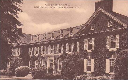 North Carolina Greensboro Annie Merner Hall Bennett College Artvue