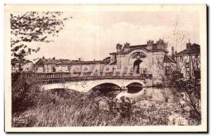 Old Postcard Vitry the Francoise Marne and the Marne Gate Bridge