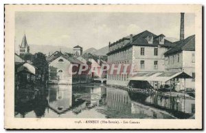 Old Postcard Annecy Channels